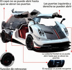 Coche de juguete modelo BC 1/24 aleación blanca coleccionable de tirón de