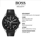 BOSS Reloj cronógrafo de cuarzo para hombre con esfera secundaria de las 6 en punto
