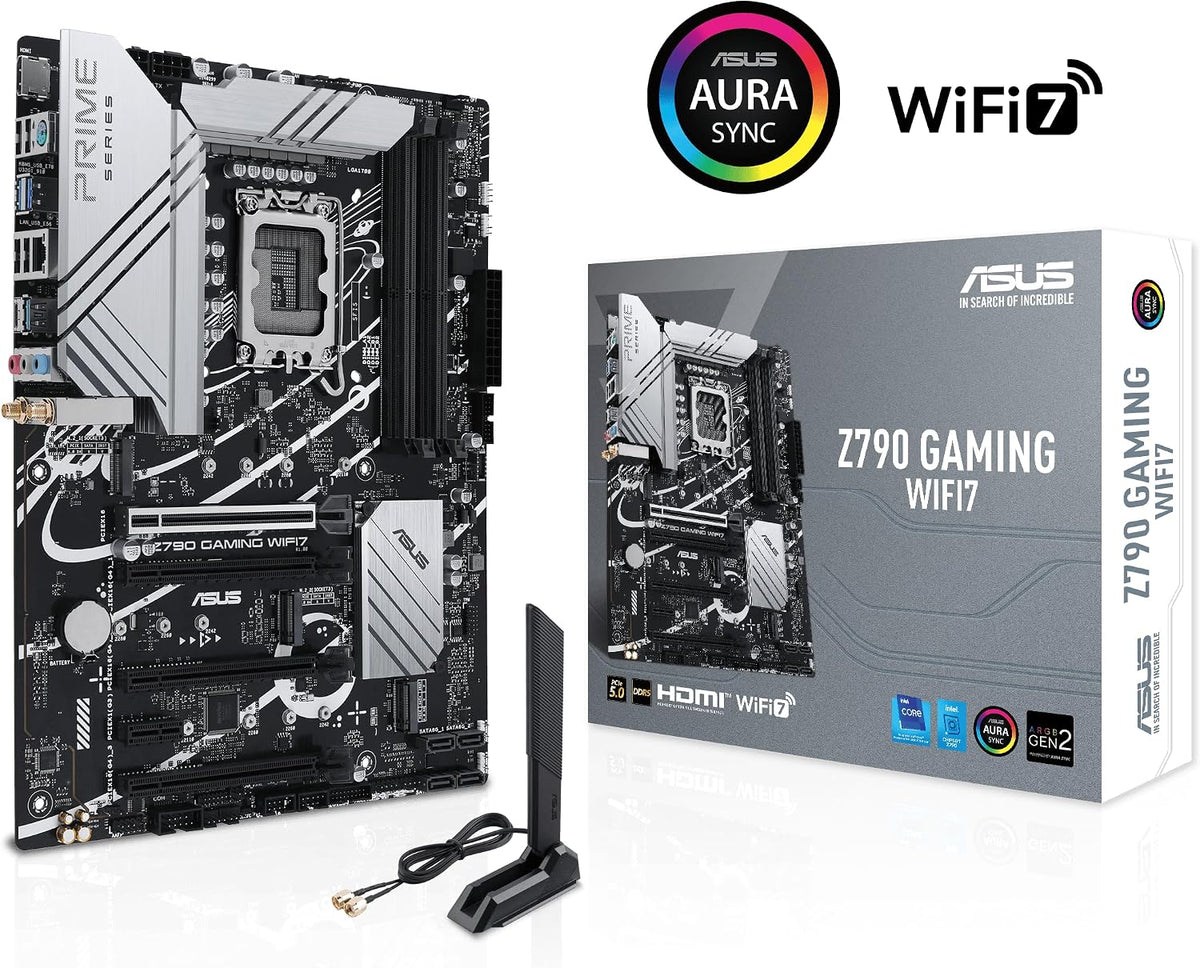 ASUS Z790 GAMING WIFI7 (LGA 1700) Placa base ATX con PCIe 5.0, tres...
