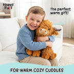 Highland Cow - Animal de peluche apto para microondas, almohadilla...