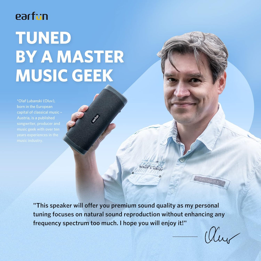 EarFun UBOOM L Altavoz Bluetooth, altavoz portátil de 28 W, sonido...