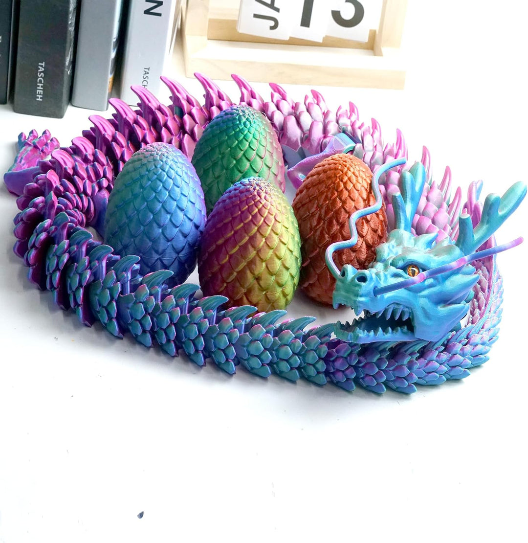 Juego de 5 piezas de juguetes grandes impresos en 3D de huevos de d...