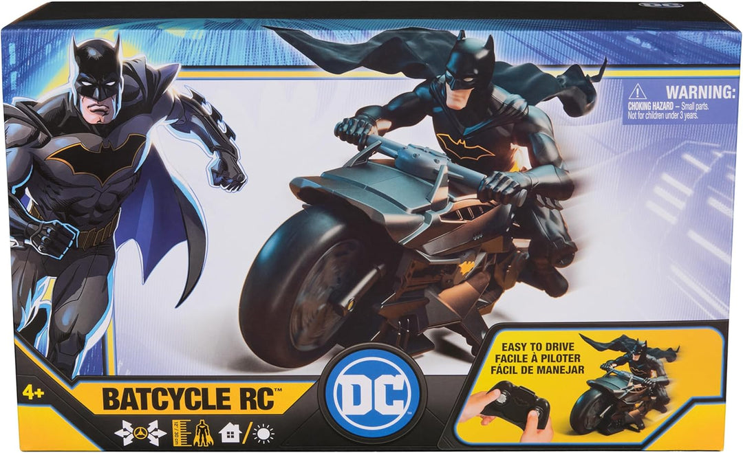 DC Comics, Batciclo con control remoto sigiloso de Batman con figur...