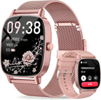 Reloj inteligente para mujer, contestar/hacer llamadas, pantalla ultra clara de 1.85 pulgadas | Rastreador de actividad física con monitor de frecuencia cardíaca/sueño/SpO2