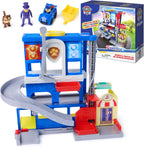 Paw Patrol: Pup Squad, Search & Rescue HQ Playset con vehículo y 2 figuras