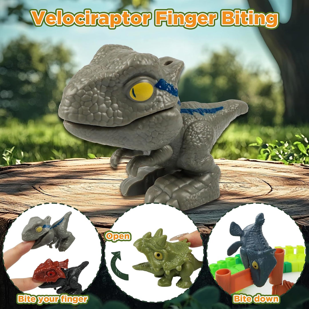 LCIMG Juguetes de autos de carreras de dinosaurios -