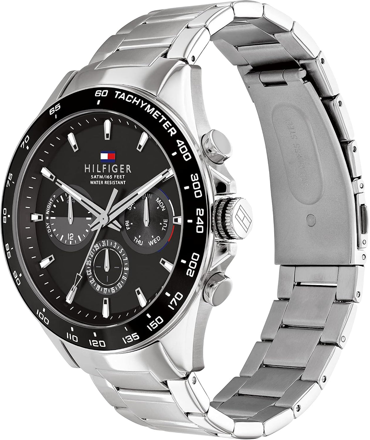 Tommy Hilfiger - Relojes de cuarzo de acero inoxidable para hombre