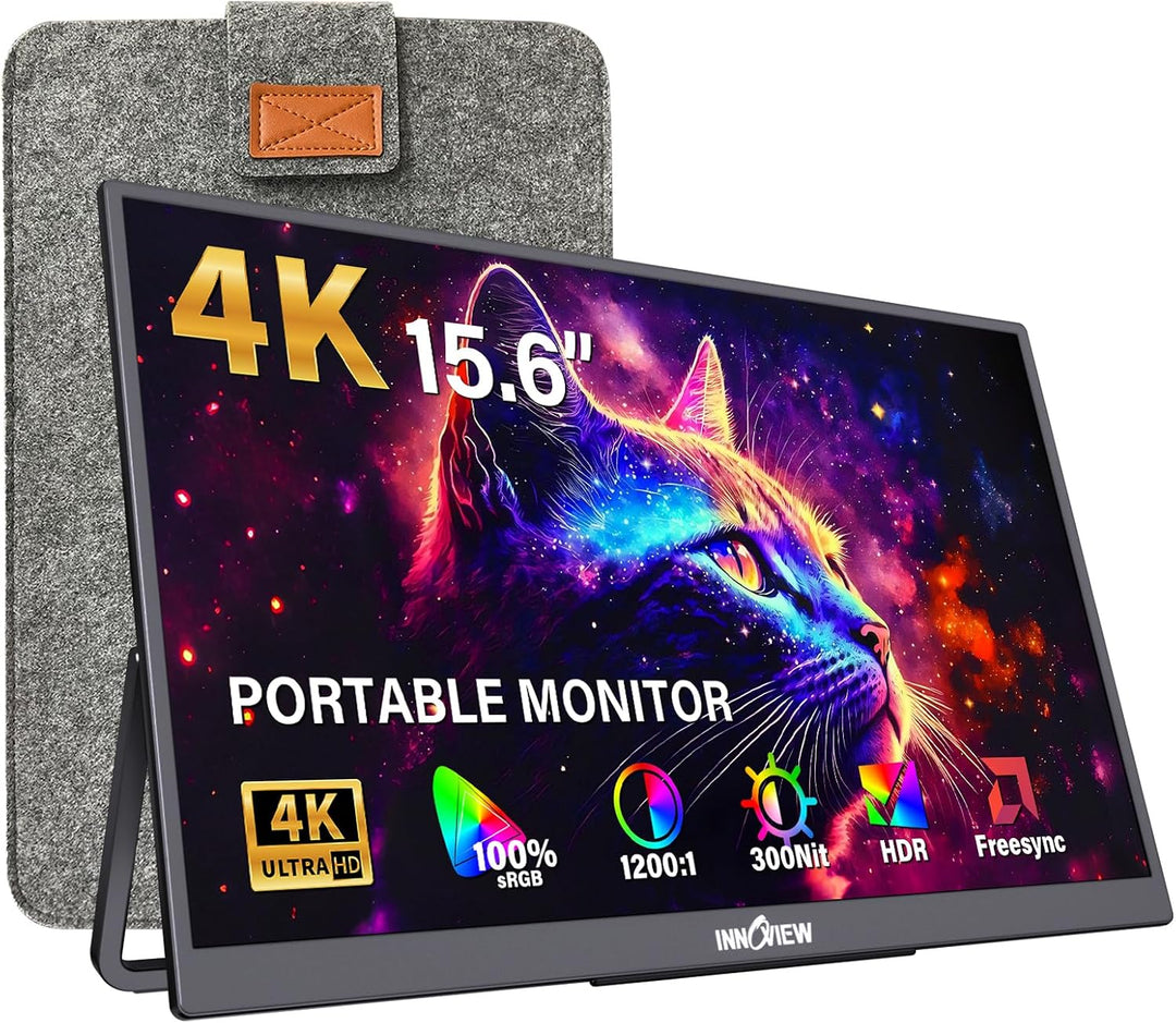 InnoView Monitor portátil de 15.6" 60Hz 4K UHD 3840x2160 | 100%...