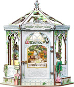 CUTEBEE Kit de casa en miniatura para adultos, rincón de libro de casa de