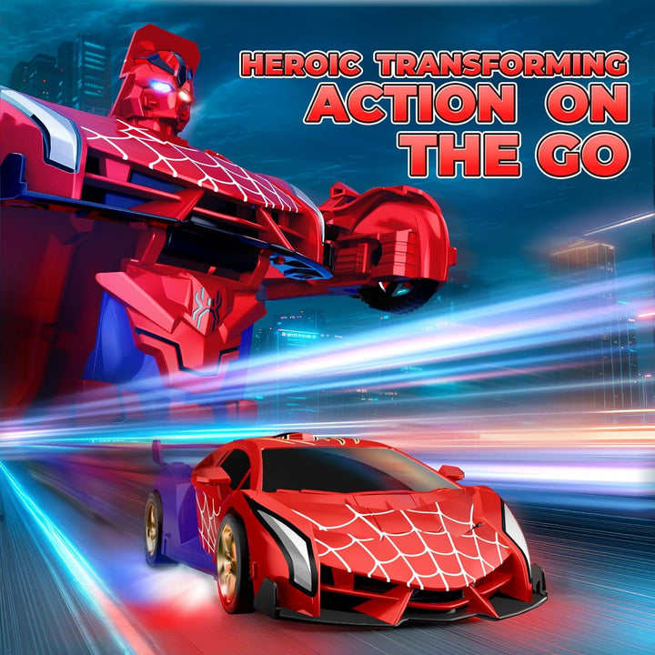 Spider Transform RC Cars Juguetes con luces de ojos y