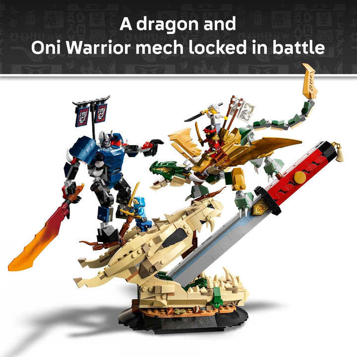 LEGO NINJAGO Batalla en Dragon's Blade 71871 | Juguete de construcc...