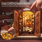CUTEBEE Book Nook Kit DIY Miniature House Dollhouse Bookstore