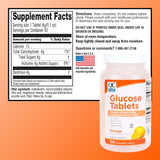 Quality Choice Tabletas de glucosa de acción rápida Sabor naranja 5...