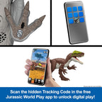 Mattel Figura de acción de dinosaurio Jurassic World Wild Roar Brac...