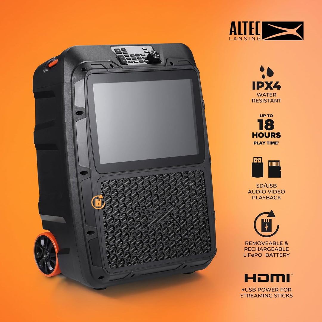 Altec Lansing SoundRover View Altavoz Bluetooth portátil con pantal...