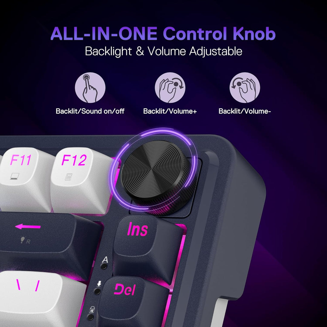 Redragon K673 HE Rapid Trigger - Teclado para juegos con 81 teclas,...