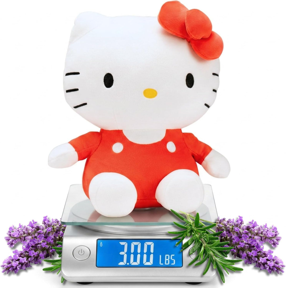 Franco Calm - Almohada ponderada de peluche Hello Kitty Bedding de 3 libras, suave y acogedora almohada Sanrio para mayor comodidad (producto oficial)
