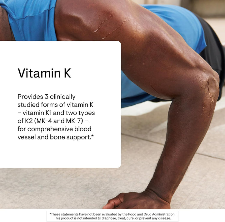 Thorne Vitamina K Vitaminas K1 y K2 Apoya huesos fuertes