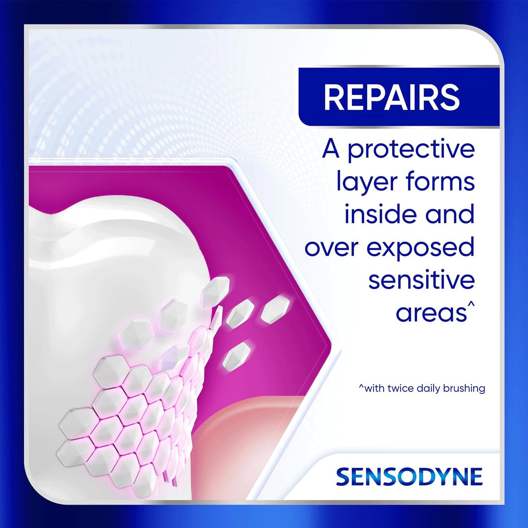 Pasta dental Sensodyne Clinical Repair Whiten &amp; Shine para aliv...