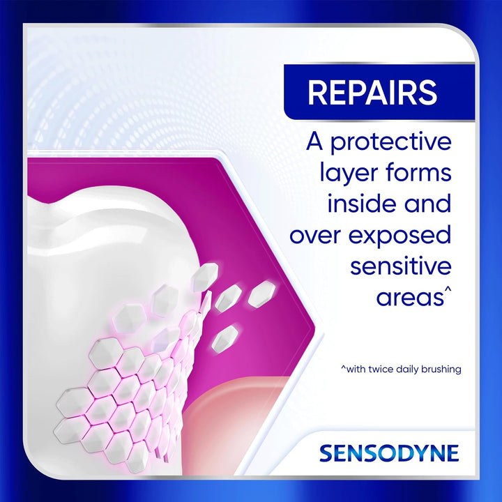 Pasta dental Sensodyne Clinical Repair Whiten &amp; Shine para aliv...