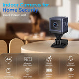 HSKAH Mini cámara WiFi HD 1080P inalámbrica Nanny Cam con visión no...