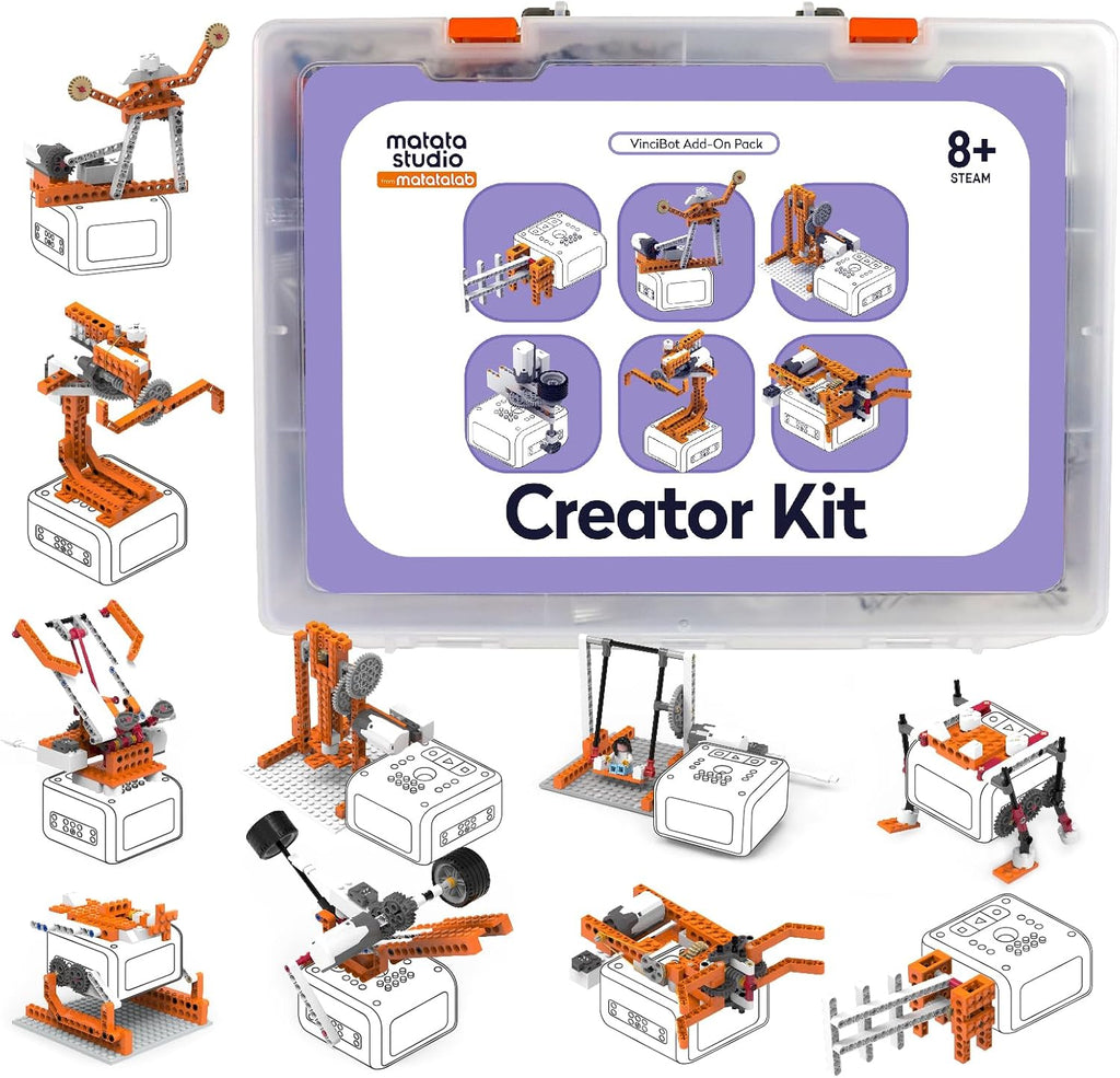 Creator Kit para VinciBot, 434+ Piezas Set de Construcción STEM Edades 8-12