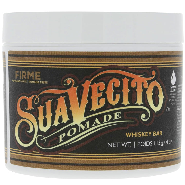 Suavecito Pomade Firme (Strong) Hold Whisky Bar Scent 4 oz - Pomada...
