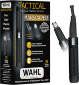 Wahl Manscaper 2 en 1 - Recortadora de pelo de cejas y nariz con ba...