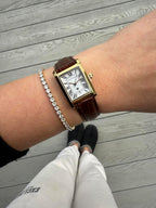 PIERRE RICHARDSON PR1092 Reloj para Mujer - Correa de Cuero, Movimiento de Cuarzo Japonés, Resistente al Agua 5ATM, Cristal de Zafiro Resistente a Arañazos