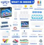 Kit de ciencia para niños, 80 experimentos de laboratorio de ciencias, disfraz de científico juego de rol STEM, herramientas científicas de aprendizaje educativo, regalos de cumpleaños y juguetes para
