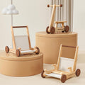 Woodtoe - Andador de madera para bebé, 4 en 1, juguete Montessori para