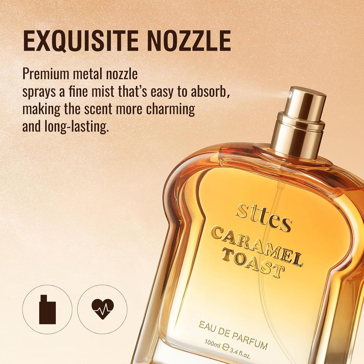 Sttes Caramel Toast Eau de Parfum, fragancia cálida de gourmand con...