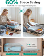BAGSMART Cubos de compresión para artículos esenciales de viaje