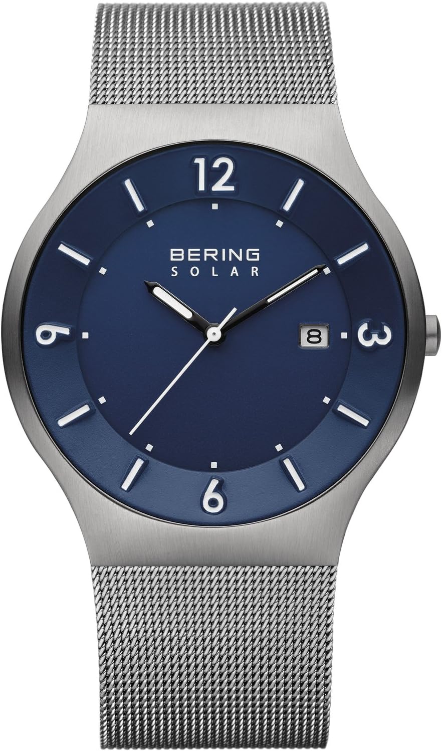 Bering Reloj para hombre de movimiento solar - Colección solar con acero inoxidable y cristal de zafiro 14440-XXX