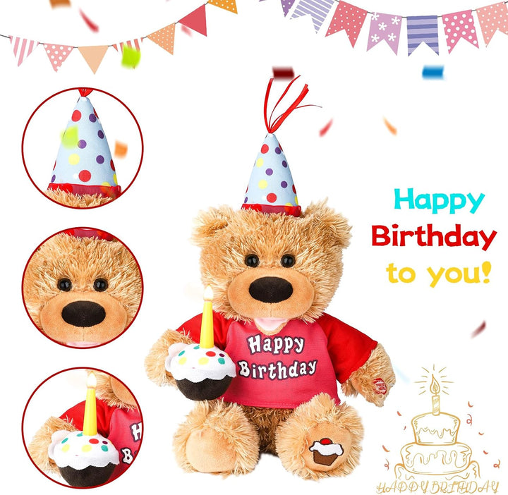 Humor Ted Oso de peluche interactivo bailando y cantando feliz cump...