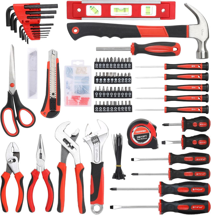 FASTPRO Juego de herramientas para el hogar de 220 piezas, kit de h...