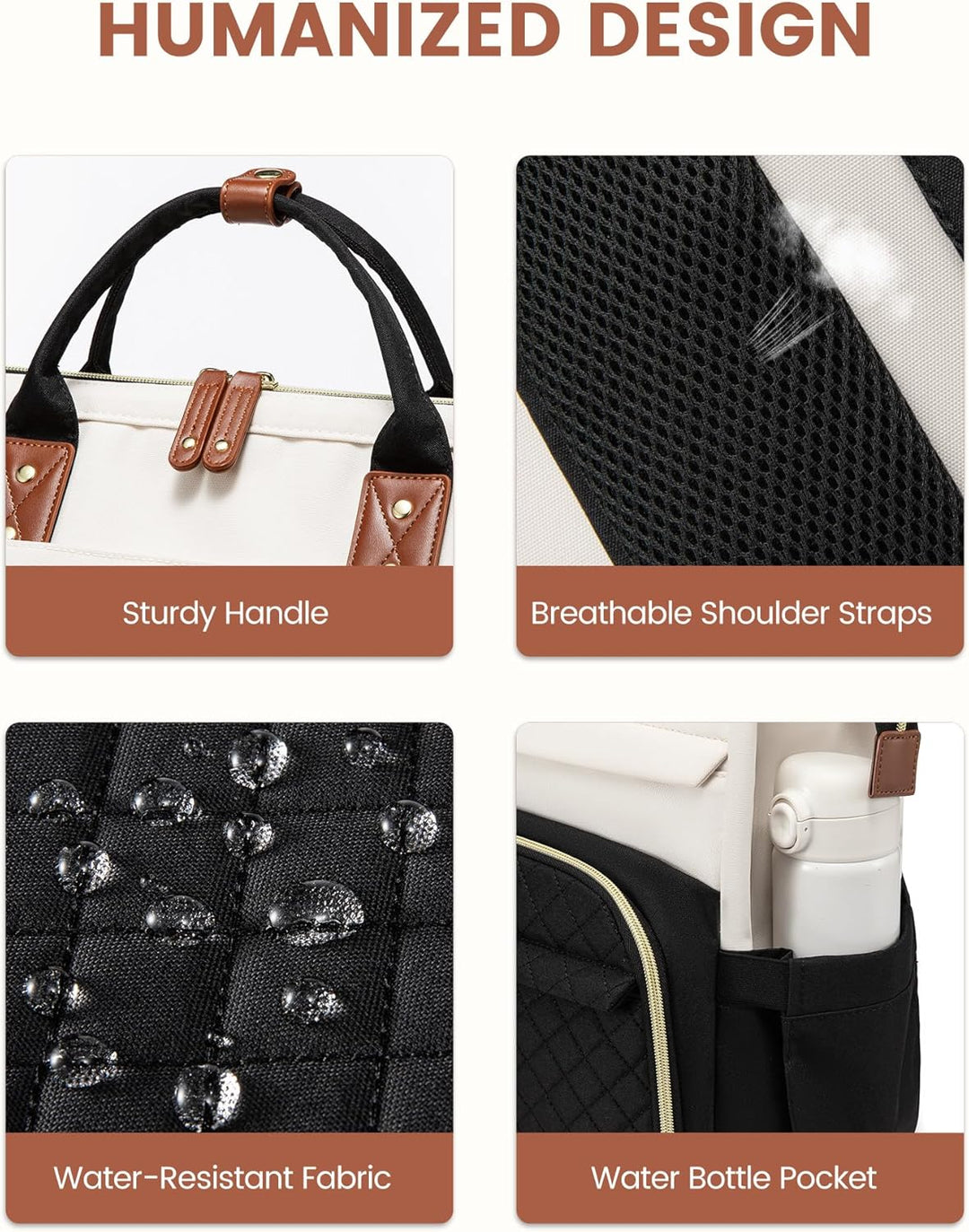 LOVEVOOK Mochila para Laptop para Mujeres, 17.3'' Impermeab...