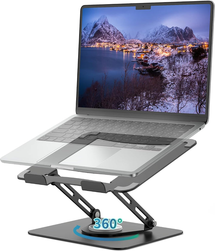 ALASHI Soporte para laptop para escritorio con base giratoria de 36...