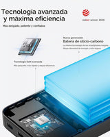 CUKTECH 15 Air Power Bank, Cargador Portátil delgado de 15,000mAh,...