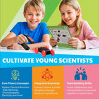 4M Kit de descubrimiento científico para niños de 8 a 12 años – Más de 50 experimentos STEM en física, química, magnetismo y ciencia de burbujas, construye un reloj de limón, volcán, corredor