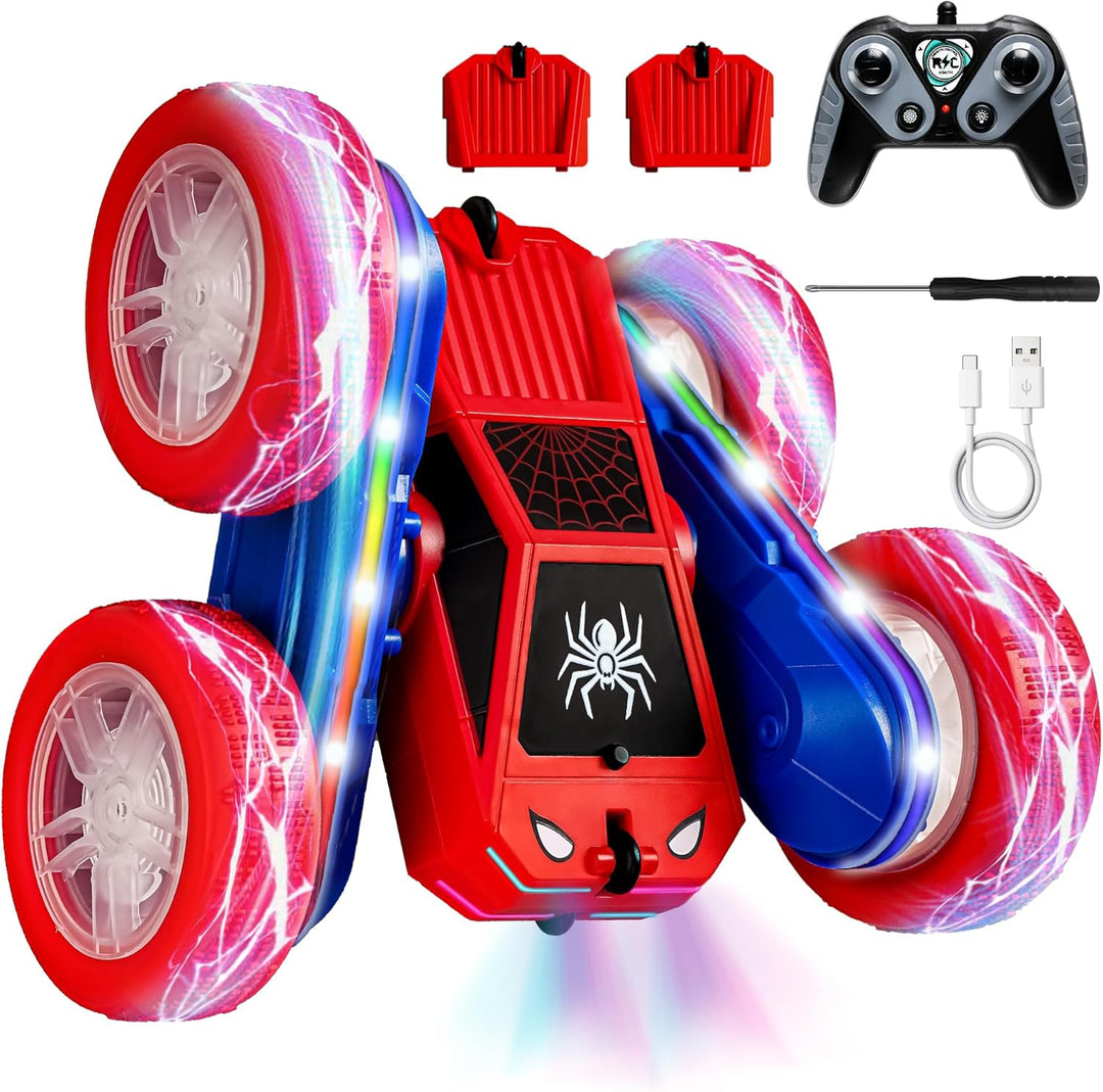 SANGQAOFU Spider - Coche de control remoto 4WD 360° Flips RC Stunt...
