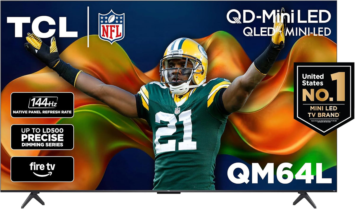 TCL 65" QM64L alto contraste QD-MINI-LED 4K AI Smart Fire TV