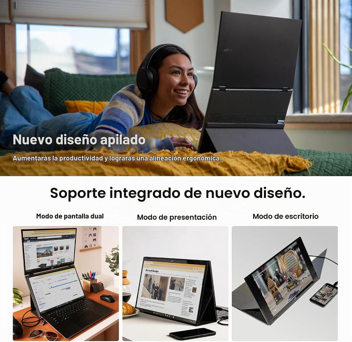 Nuevo Monitor Portátil Mobile Pixels Duex Float 2.0 Pro 2.5K, Exten...
