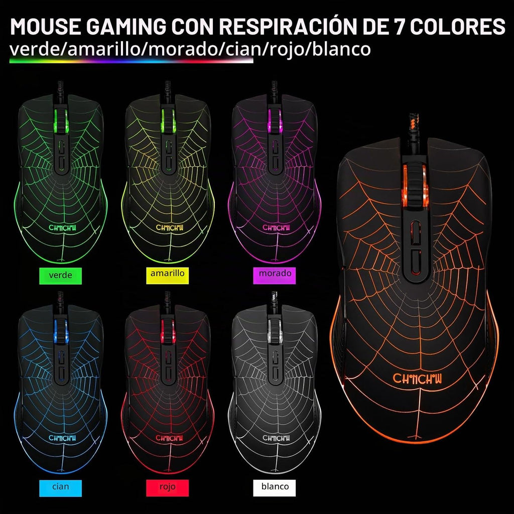 Gaming teclado y Mouse 104 Keys para Mac PC PS5 PS4 Xbox One Gamers