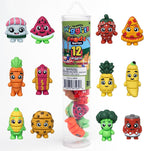 Foodz - Paquete de 12 juguetes coleccionables para ansiedad Wiggly