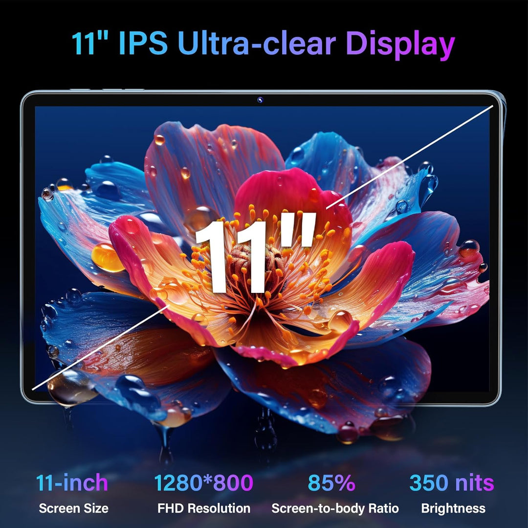Tablet Android 15 de 11 pulgadas 2026 con teclado, 24 GB+256 GB, ex...