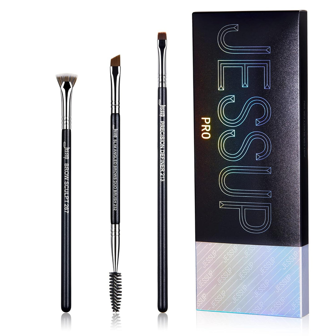 Jessup Juego de Brochas para Cejas de Maquillaje Profesional, Preci...