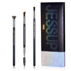 Jessup Juego de Brochas para Cejas de Maquillaje Profesional, 1 piezas