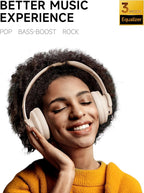 Picun Auriculares Bluetooth inalámbricos B8, tiempo de reproducción, Caqui Blanco
