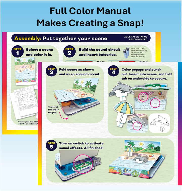 SNAP CIRCUITS Snap Draw STEAM Toy for Boys and Girls